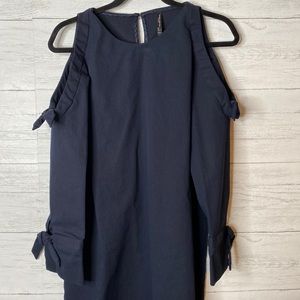 🌈 Zara cold shoulder long sleeve pencil dress